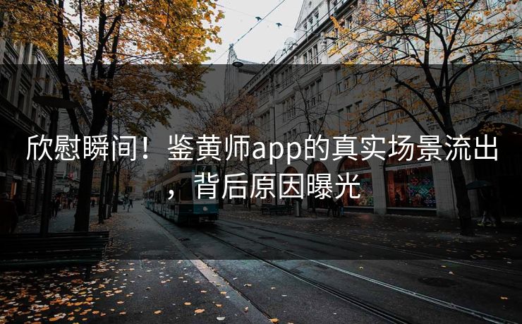 欣慰瞬间！鉴黄师app的真实场景流出，背后原因曝光