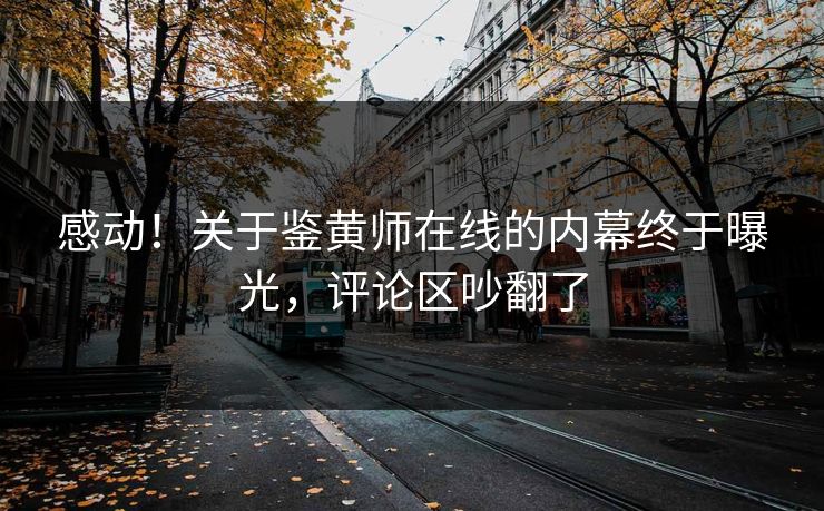 感动！关于鉴黄师在线的内幕终于曝光，评论区吵翻了